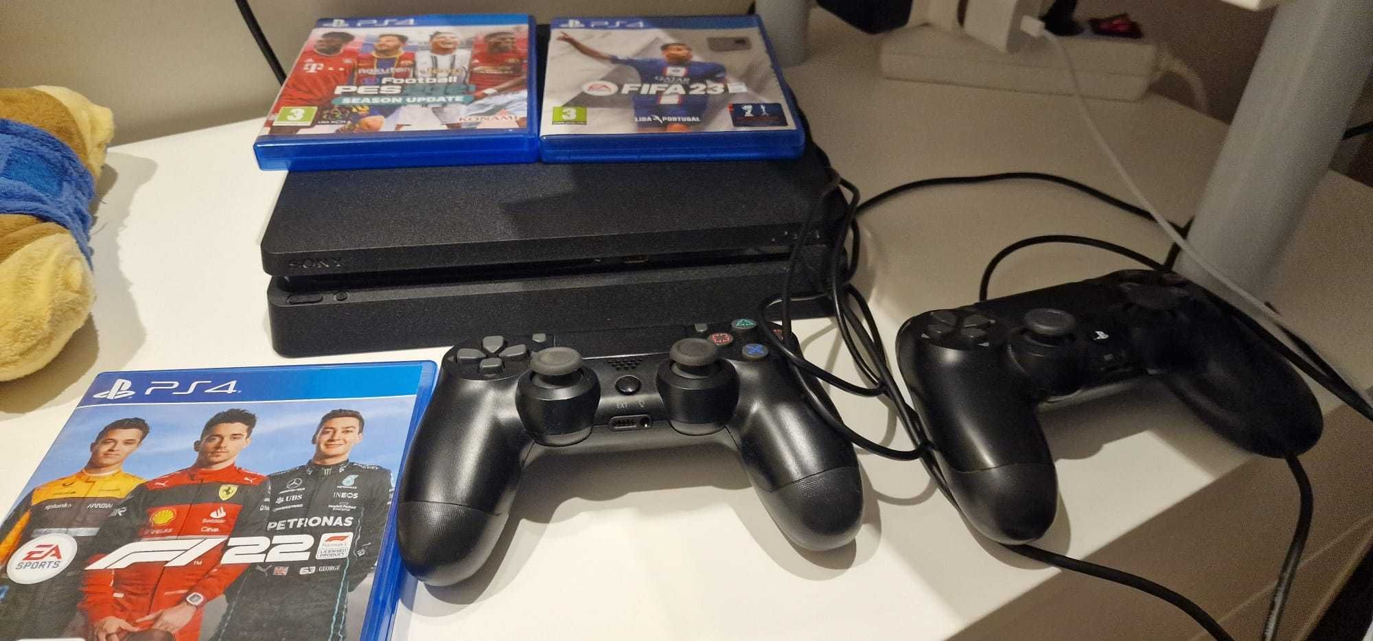 Consola PS4 Slim + jogos