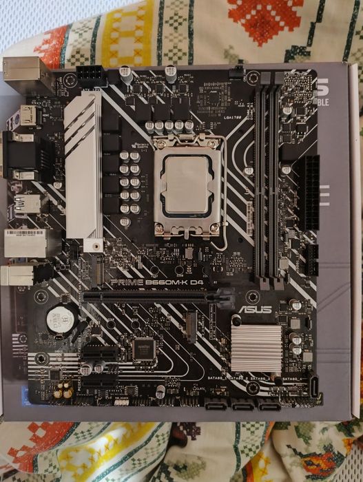 Материнська плата Asus PRIME B660M-K D4 Процесор i3 12100f 4.3 ГГц