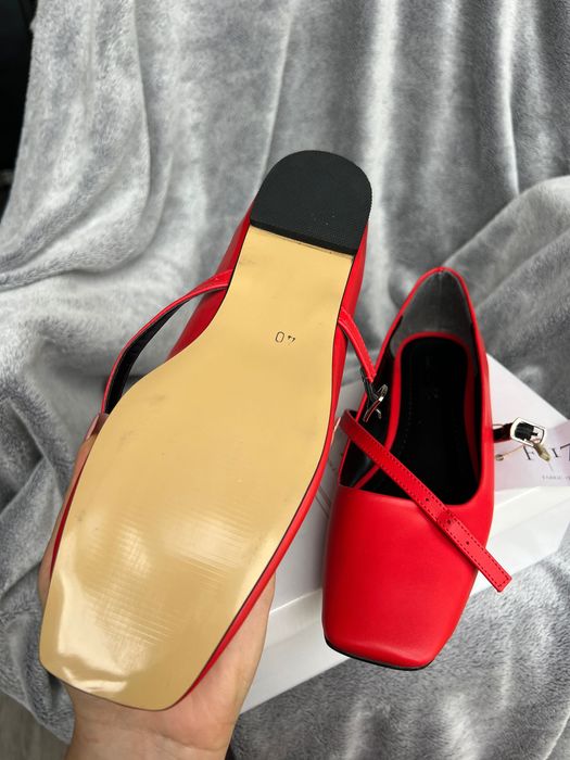 Туфлі жіночі лофери мері джейн червоні нові еко-шкіра