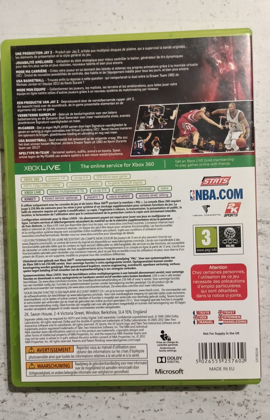 Gra na konsole Xbox360 NBA 2K13
