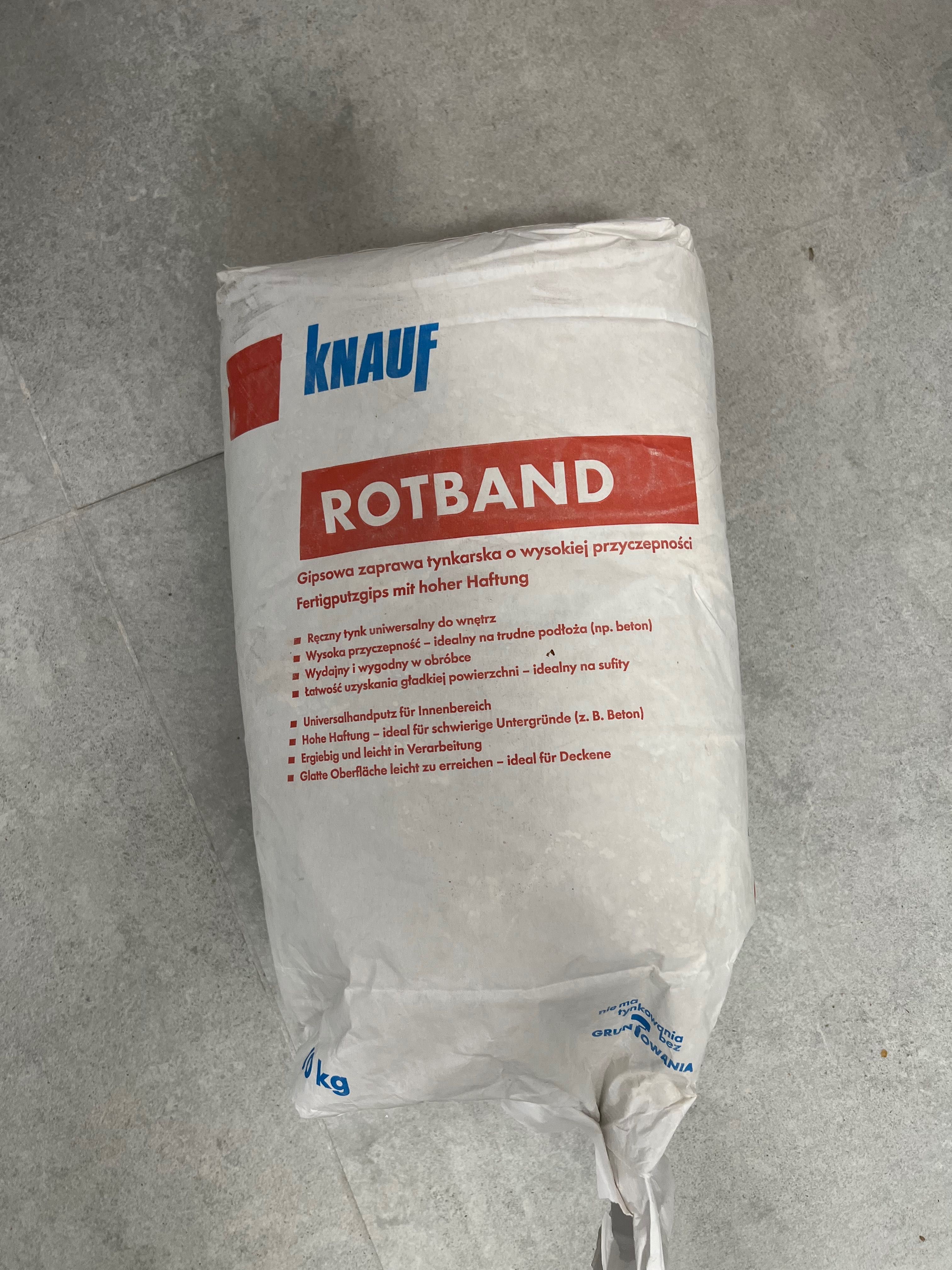 Gipsowa zaprawa tynkarska KNAUF ROTBAND 10 KG