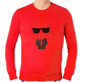 Bluza męska Karl Lagerfeld zdobienia Red