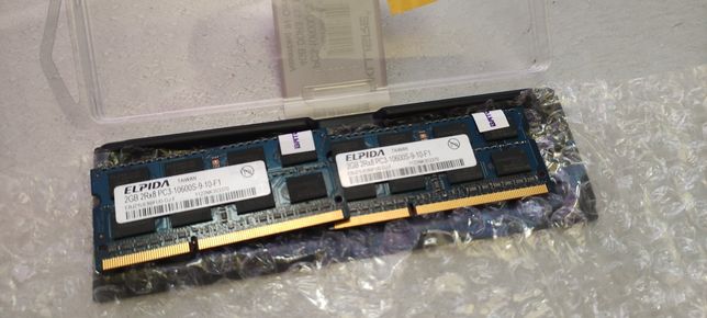 Оперативна пам'ять Elpida SODIMM DDR3 4Gb (2+2) 1333MHz 10600s