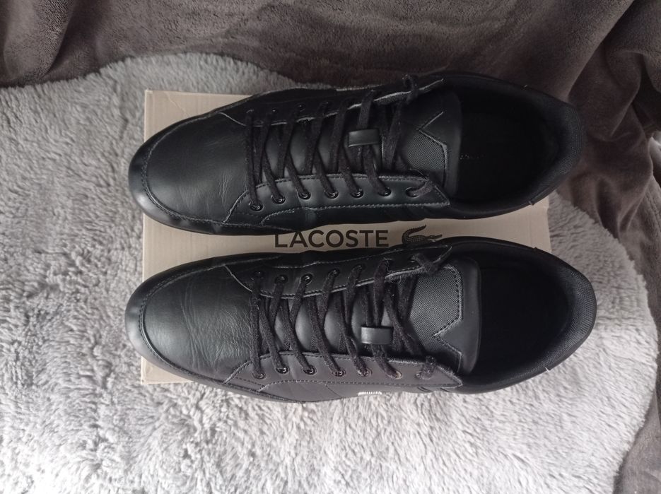 Buty Lacoste Chaymon rozmiar 45 czarne j. Nowe skórzane skóra męskie