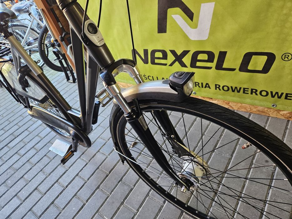 GAZELLE eclipse  rower miejski damski 8 biegów NEXUS prądnica amor 28