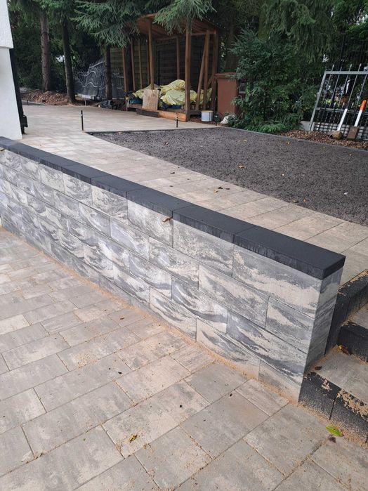 Układanie kostki brukowej, usług mini koparką