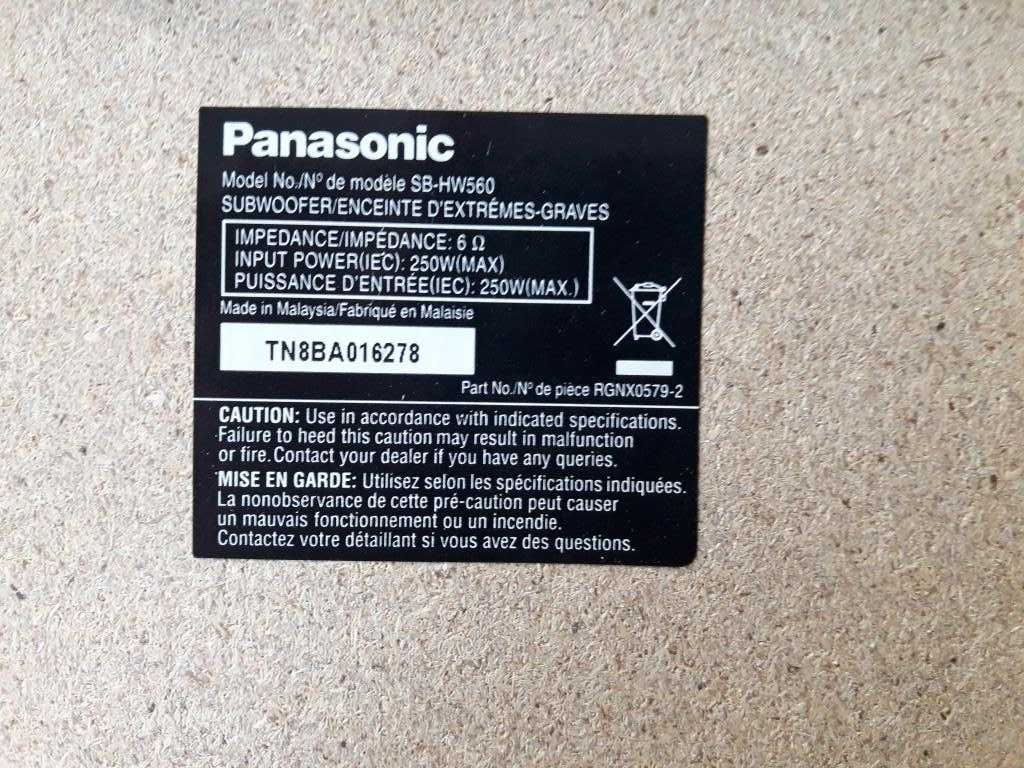 Акуст сист 5.1 Panasonic мікроф караоке DVD SB-HC/HF/HS560+SB-HW560