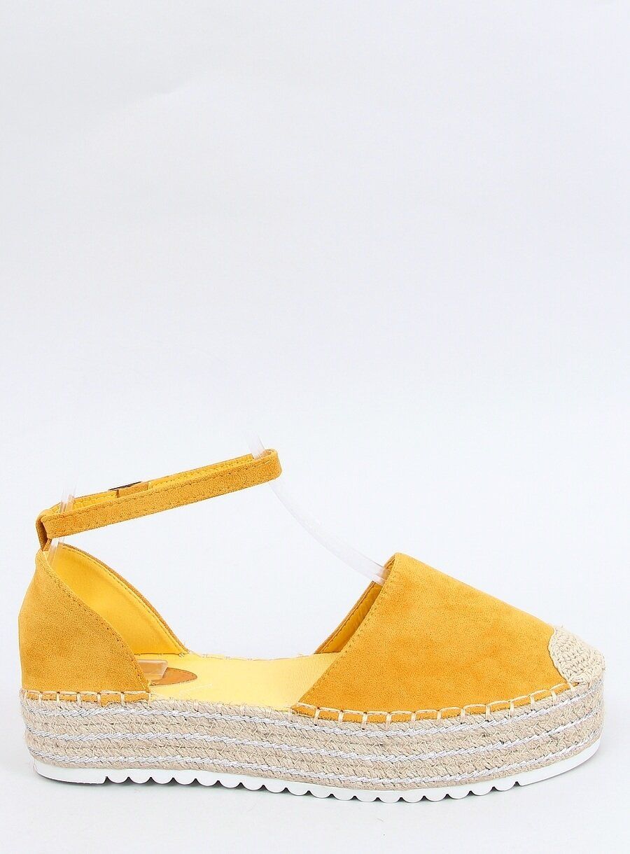 Espadryle Sandałki Miodowe 2138 Yellow