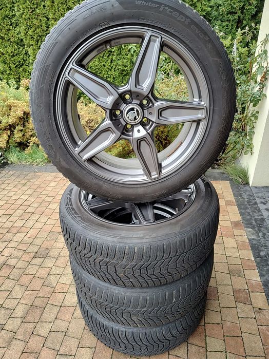 Koła Aluminiowe SKODA Enyaq ET30 5x112 Opony 235/55/19 + Czujniki TPMS