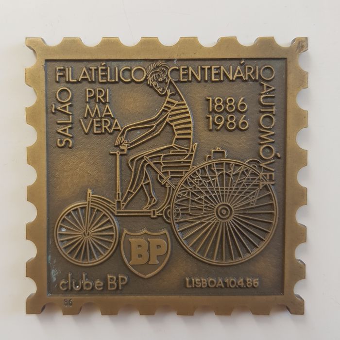 3 Medalhões bronze antigos