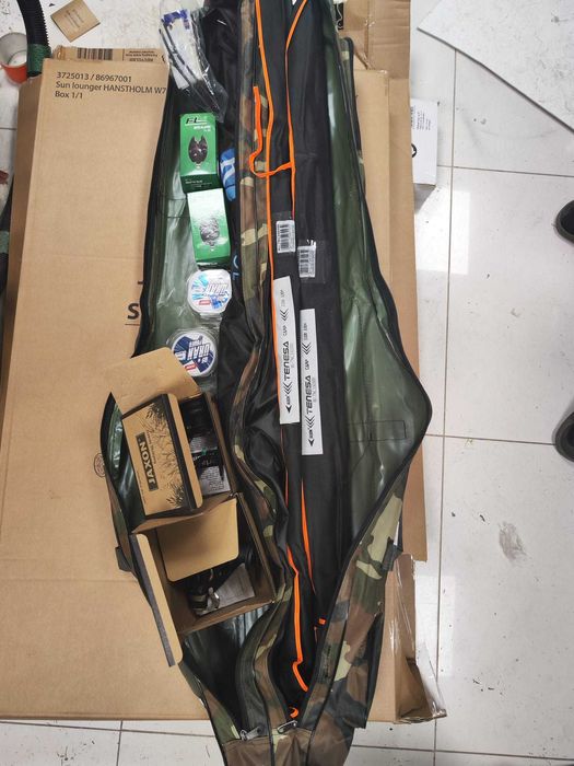 Zestaw akcesoriów karpiowych Jaxonb+ 2 kołowrotki FRT300+sygnalizatory