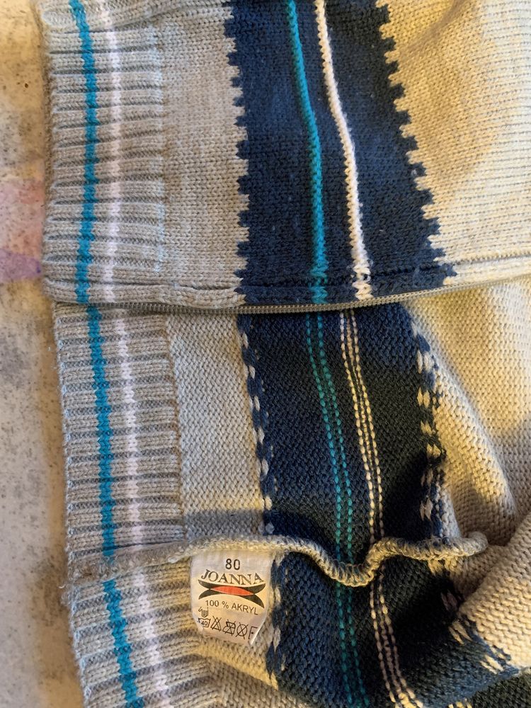 Sweterek rozpinany dla chłopca rozmiar 80