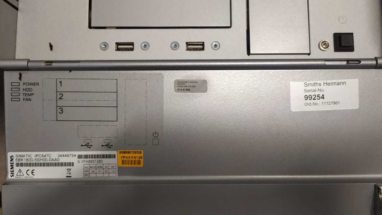 Komputer serwerowy PC Serwery SIEMENS SIMATIC RACK IPC547C