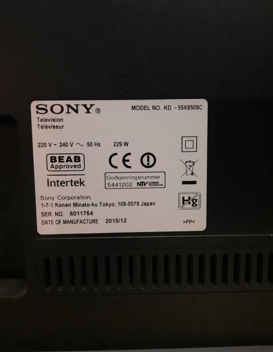 Телевізор Соні Sony Bravia 55 4k SmartTv