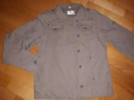 Beżowo brązowa kurtka dla dziewczynki r 158 164 S
