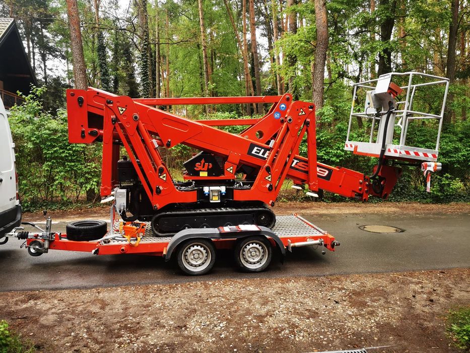 SAN-CAR  Laweta Przewóz sprzętu budowlanego Niskie podwozie Mega mocna