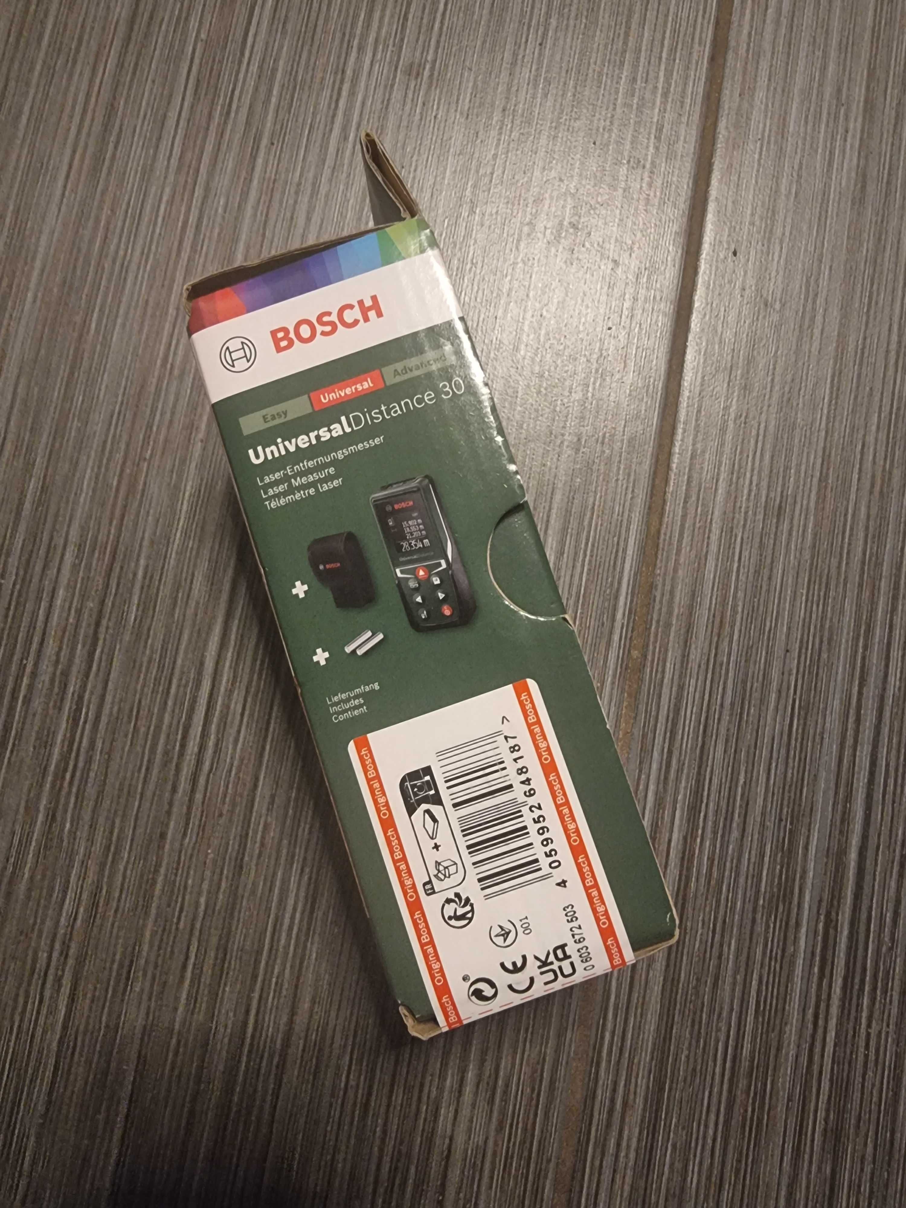 nowy Dalmierz laserowy Bosch Universal Distance 30 zasięg 30m