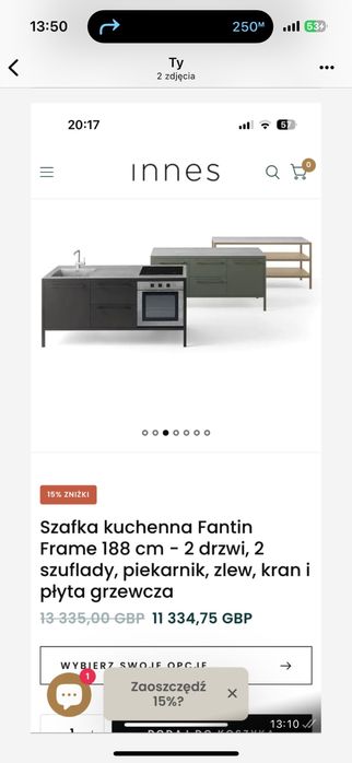 Kuchnia meble kuchenne Frame od FANTIN - NOWA