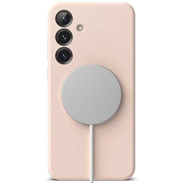 Ringke Silicone Magnetic Magsafe Galaxy S25+ Plus Pink Sand