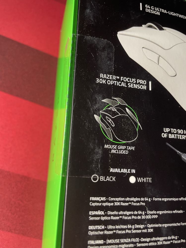 Nowa Myszka Razer DeathAdder V3 Pro White – Zaplombowana