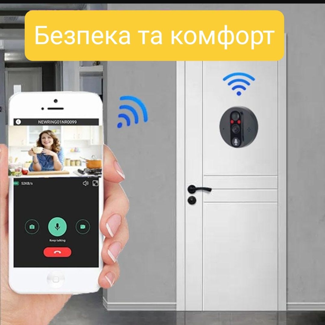 Wi-Fi Видеоглазок  дверний відеодзвінок  Тuуа Smart Life RH-PD8