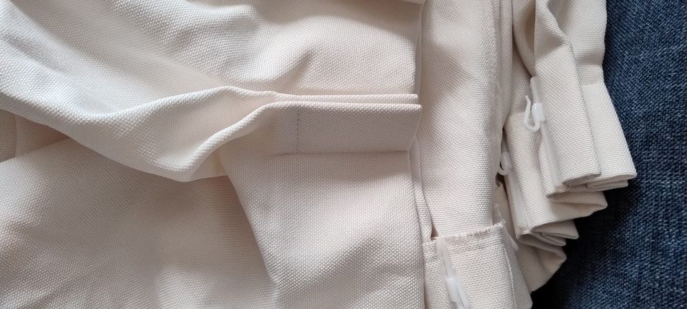 Zasłona firana typu flex 200cm 215cm kremowa vadain gruba jakość mater