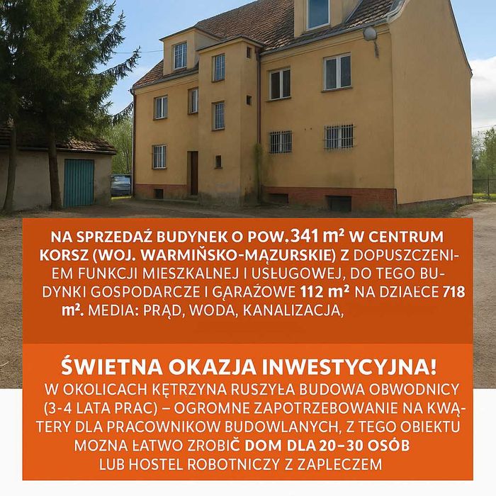 Obiekt na Sprzedaż Idealny Pod Wynajem Dobowy