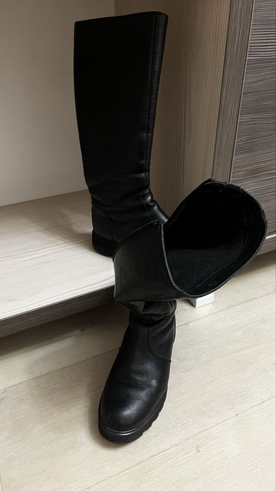 Сапоги зимние на танкетке