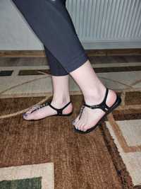 Czarne sandały Melissa Solar V
