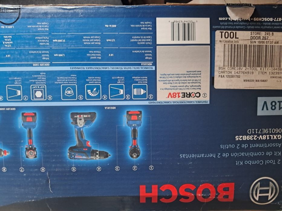 Продам акумуляторний набір шуруповертів Bosch 239