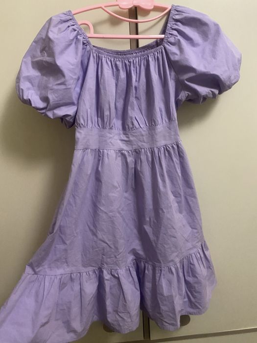 Лавандова міні сукня S