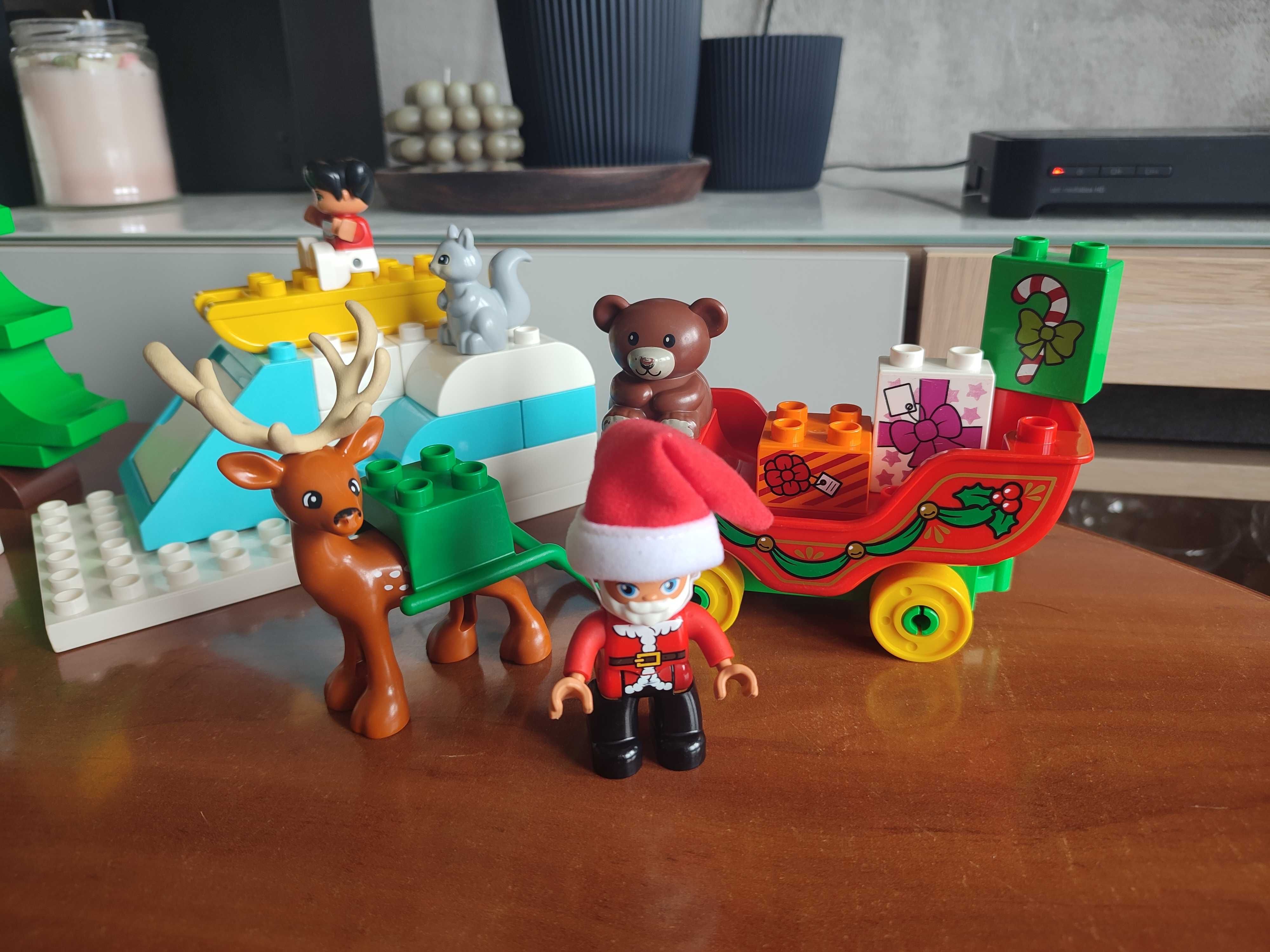 Lego Duplo 10837 Zimowe ferie Świętego Mikołaja ~~kompletny zestaw~~