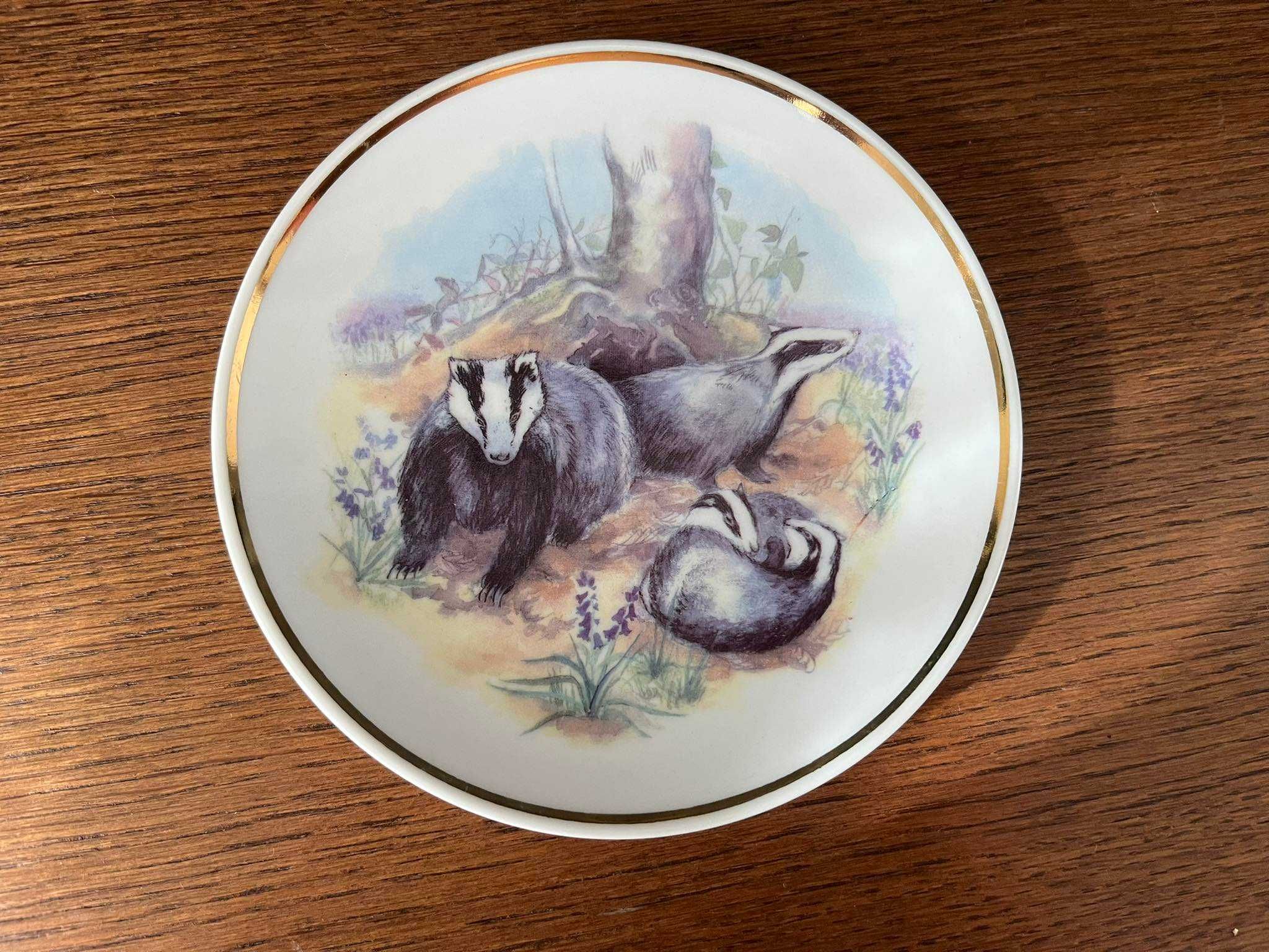Talerz porcelanowy kolekcjonerski sarna jeleń
