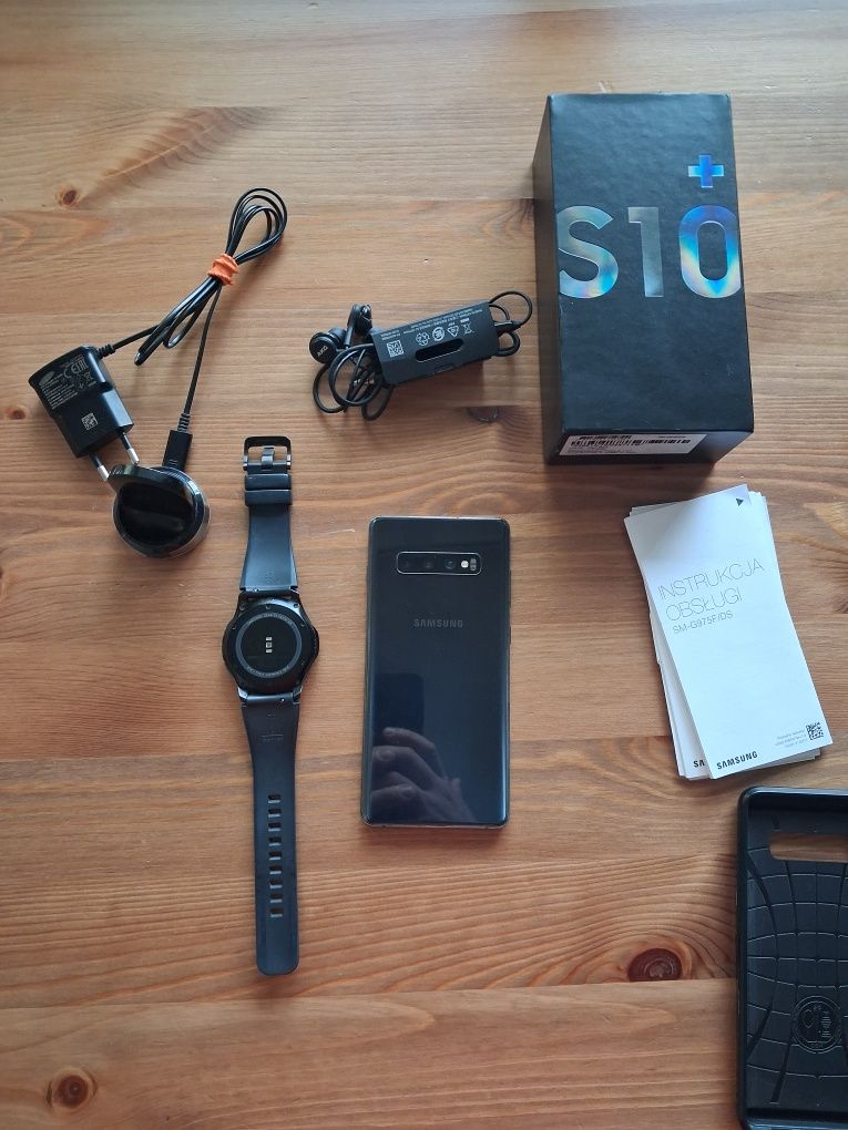 Samsung galaxy S10+ 128GB SM-G975F/ DS+ galaxy watch s3 frontier