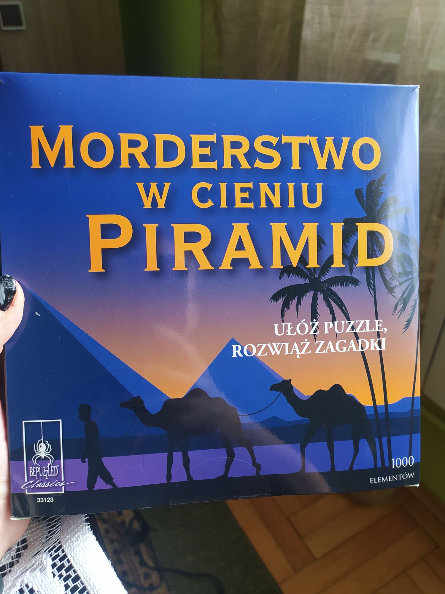 Puzzle 1000 elementów (komplet) Morderstwo w cieniu piramid