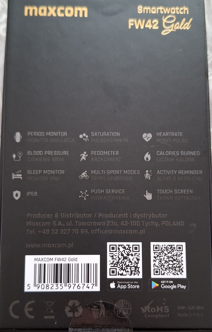 Smartwatch MAXCOM FW42 Złoty