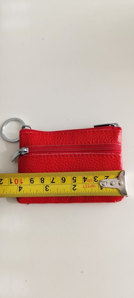 Porta moedas e chaves em couro