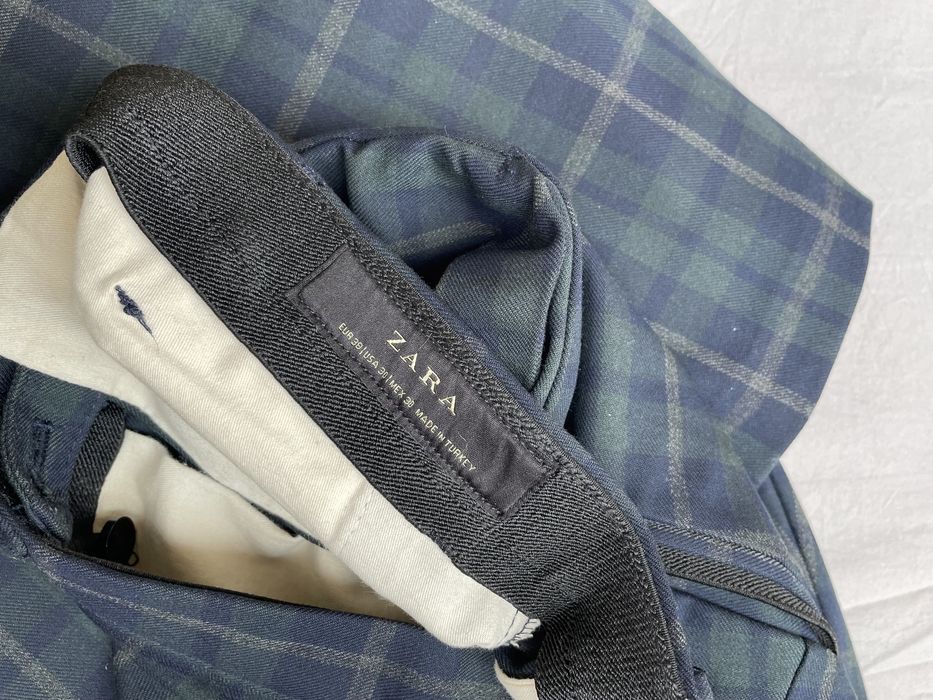 Zara spodnie męskie w kratę