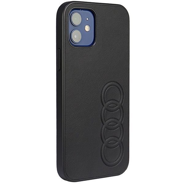 Etui iPhone 12 Pro 6.1" AUDI Skóra Syntetyczna Czarny