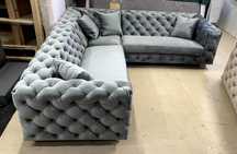 Narożnik Rogówka Chesterfield Glam Elegancki Nowoczesny EN Meble