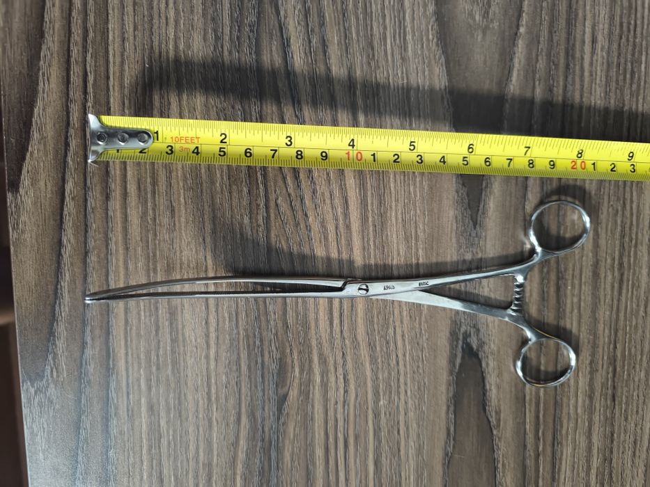 Conjunto de pinças/tesouras cirúrgicas vintage