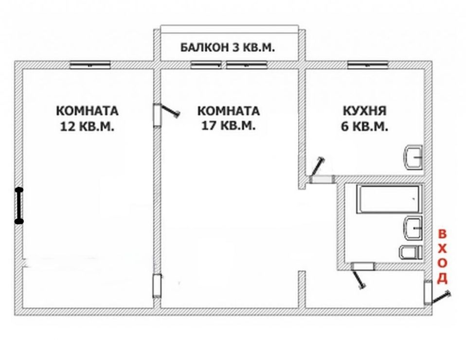 Продам квартиру 2к. 44 Квартал