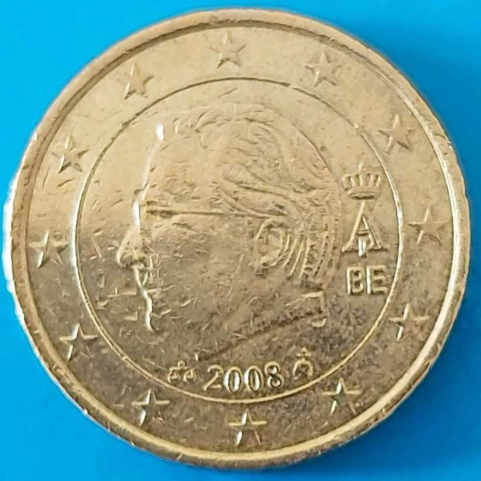 50 Cêntimos de 2008 da Bélgica, Alberto II