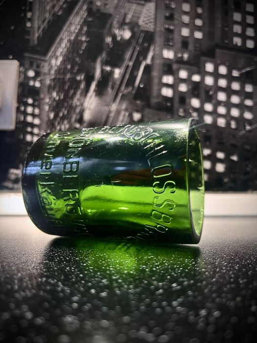 Stara szklanka Grunberg, kubek Zielona Góra