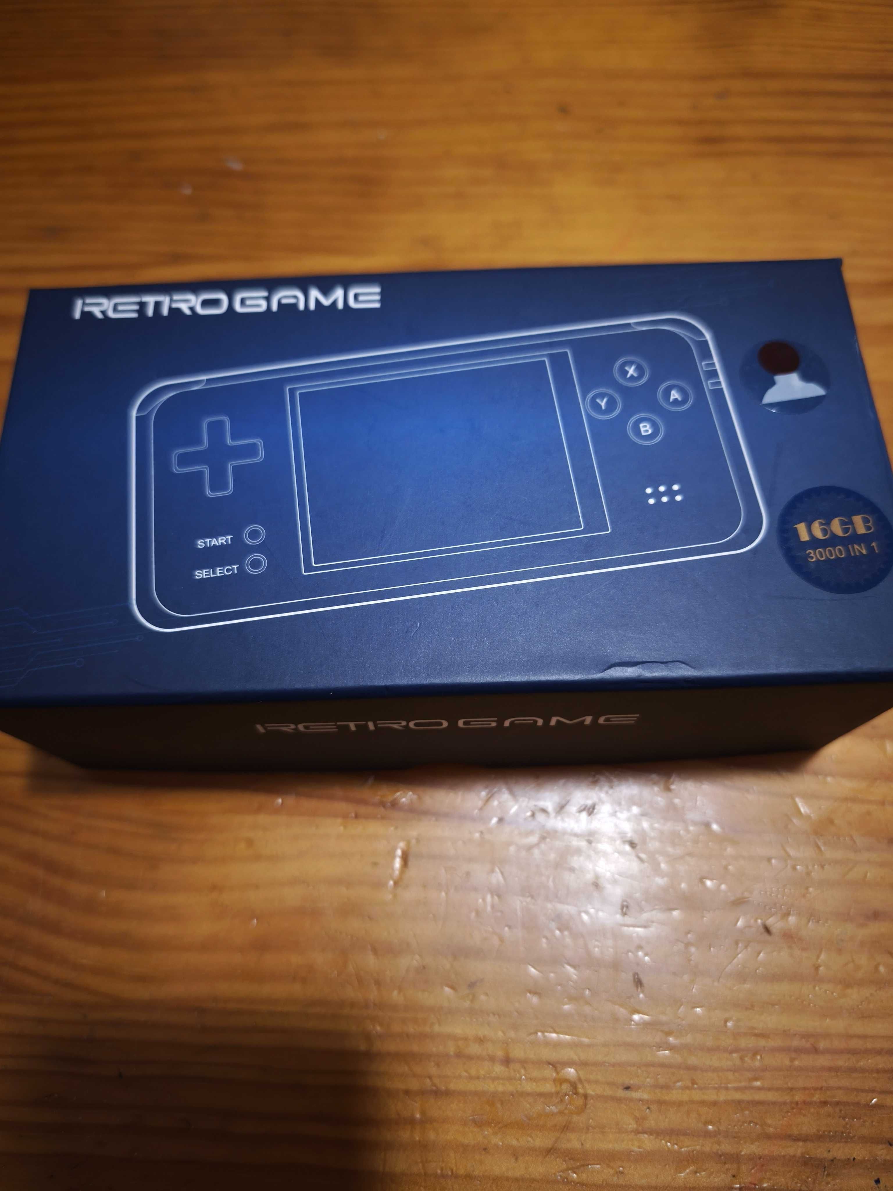 Consola Retrogame com cartão de 32gb com até 3000 jogos retro
