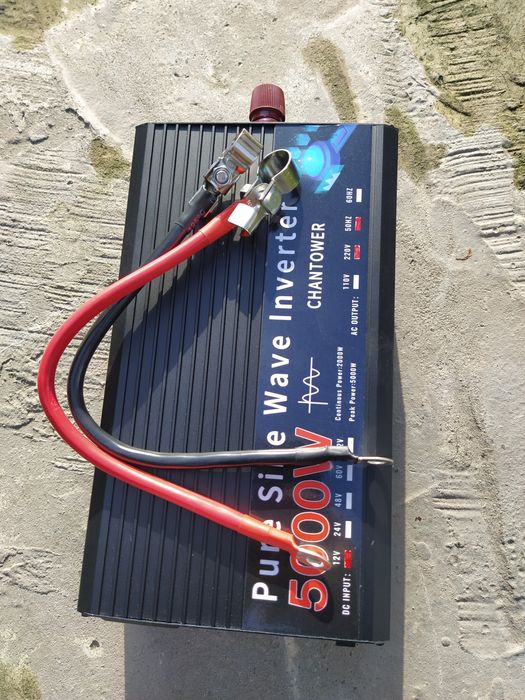 Чистий синусоїдальний інвертор 12 В 220, 50Hz, 5000W CHANTOWER, Univer