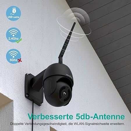 Wansview W9 zewnętrzna kamera monitoring 1080P noktowizor microSD WiFi