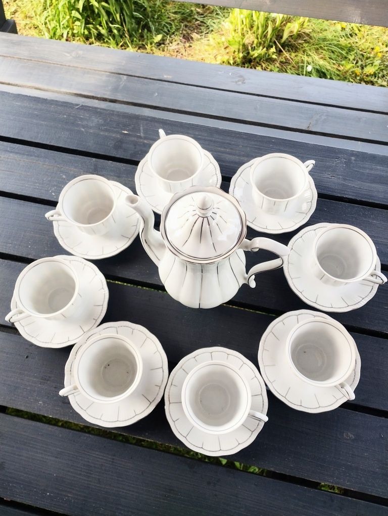 Porcelana zestaw filiżanka z dzbankiem imbryk zastawa do kawy herbaty