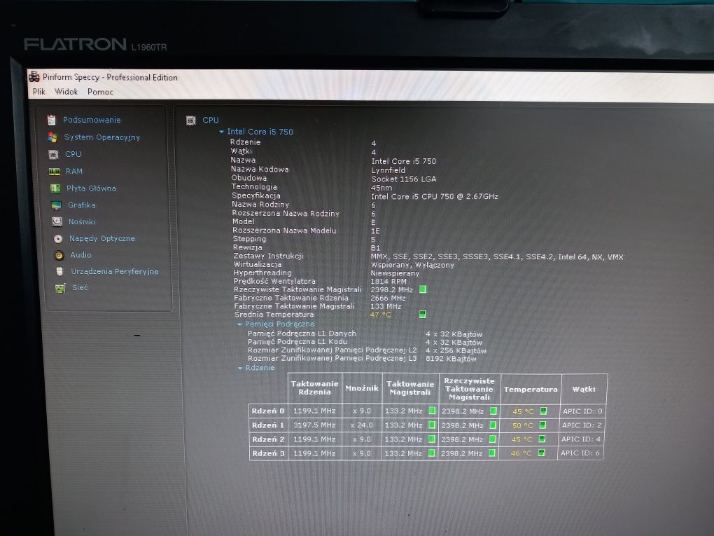 Komputer Xeon 3450 4x2,67ghz,16gbram, GeForce Gtx 1050ti 2gb