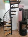 Schody dębowe loft konstrukcja stalowa